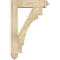 Ekena Millwork Merced Arts and Crafts Rough Sawn Bracket w/ Offset Brace, Douglas Fir, 6"W x 22"D x 34"H BKT0604X22X34MRC03RDF - alternate 4